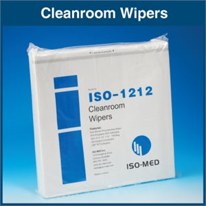 Iso-Med Cleanroom Wipe Iso-Med ISO Class 5 White NonSterile Cellulose / Polyester 12 X 12 Inch Disposable - M-950932-1732 - Case of 1500