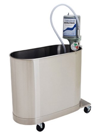 Fabrication Enterprises Extremity Mobile Whirlpool Tub Whitehall® Silver Stainless Steel