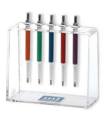 Market Lab Inc Pipettor Rack X-Stable 10-Place, 4 X 8.25 X 9.5 Inch, Acrylic For Most MLA Pipettors