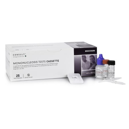 Rapid Test Kit McKesson Consult™ Infectious Disease Immunoassay Infectious Mononucleosis Whole Blood / Serum / Plasma Sample 25 Tests