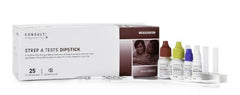 Rapid Test Kit McKesson Consult™ Infectious Disease Immunoassay Strep A Test Throat / Tonsil Saliva Sample 25 Tests