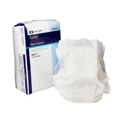 Cardinal Unisex Baby Diaper Curity™ Size 7 Disposable Heavy Absorbency - M-951645-3473 - Case of 128