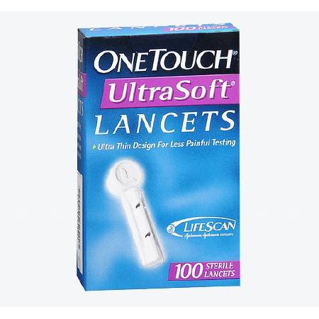 LifeScan Lancet OneTouch® Adjustable Depth Lancet Needle 28 Gauge Push Button Activated