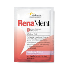 Medtrition/National Nutrition Oral Supplement RenaMent™ Raspberry Cream Flavor Powder 46.5 Gram Individual Packet