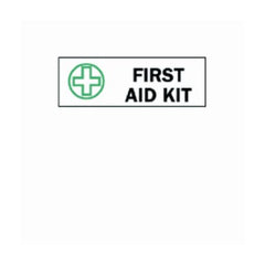 Fisher Scientific Door / Wall Sign First Aid Sign Brady™ First Aid Kit - M-952347-4859 - Each
