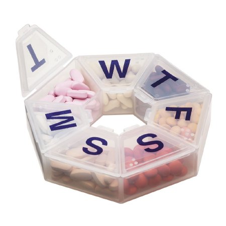 Apothecary Products Pill Organizer Medium 7 Day 1 Dose