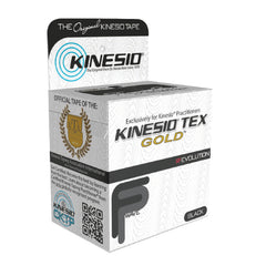 Fabrication Enterprises Kinesiology Tape Kinesio® Tex Gold™ FP Water Resistant Cotton 2 Inch X 5-1/2 Yard Black NonSterile