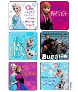 Medibadge Disney® 75 per Unit Frozen Snowflakes n Slogans Sticker