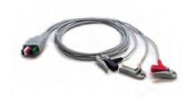 Mindray USA Mobility ECG Wire 24 Inch, 3-Leads, Pinch Clip Leads, Reusable For Panorama Telepack, Passport 2, Passport V, Spectrum, Spectrum OR, V12, V21, Passport 8, Passport 12, T1 Patient Monitor