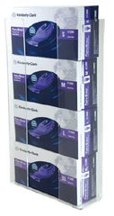 Unimed - Midwest Glove Box Holder Horizontal Mounted 4-Box Capacity Clear 3-1/2 X 11 X 19-1/4 Inch Acrylic