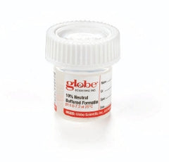 Globe Scientific Prefilled Formalin Container Click-It™ 48 mm Opening Polypropylene 20 mL Fill in 40 mL (1.35 oz.) Screw Cap Warning Label / Patient Information NonSterile