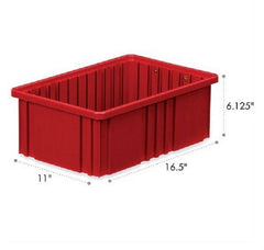 Market Lab Inc Divider Box 8 X 16.5 X 10.87 Inch, 75 lbs., Red, Polypropylene - M-953764-1369 - Each