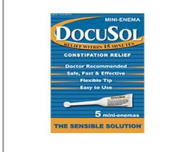 Alliance Labs Enema DocuSol® 5 per Box 283 mg Strength Docusate Sodium