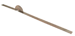 Fabrication Enterprises Leg Goniometer Baseline® Metal, Stainless Steel 0.5 X 2 X 19 Inch 18 Inch Legs, Opposing 180° Head is Marked in 5° Increments Inches and Centimeters