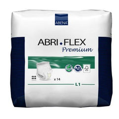 Abena North America Unisex Adult Absorbent Underwear Abri-Flex™ Premium L1 Pull On with Tear Away Seams Large Disposable Moderate Absorbency - M-955034-2876 - Case of 84