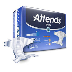 Attends Healthcare Products Unisex Adult Incontinence Brief Attends® Large Disposable Heavy Absorbency - M-955305-2444 - Case of 72