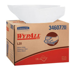 Kimberly Clark Task Wipe WypAll® L20 Light Duty White NonSterile 4 Ply Tissue 12-1/2 X 16-4/5 Inch Disposable - M-955506-3137 - Box of 176