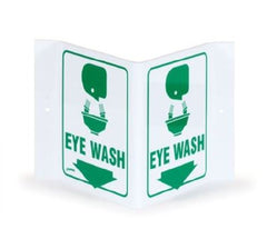 Market Lab Inc Floor Sign First Aid Sign Eye Wash - M-955877-1762 - Each