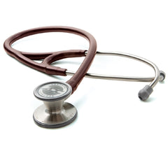 American Diagnostic Corp Cardiology Stethoscope Adscope® Burgundy 1-Tube 19 Inch Tube Double-Sided Chestpiece