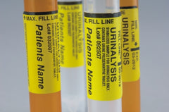 Fisher Scientific Thermo Scientific™ Capitol Vial™ Urinalysis Tube Conical Bottom, Skirted Urine Preservative Tablet Additive 12 mL Yellow Screw Cap Polypropylene Tube