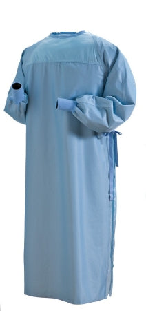 Standard Textile Surgical Gown ProMax X-Large Aqua NonSterile AAMI Level 4 Reusable