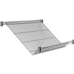 Intermetro Industries Slanted Shelf Super Erecta® Chrome 24 X 48 Inch