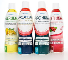 DermaRite Industries Oral Protein Supplement FiberHeal™ Lemon Twist Flavor Ready to Use 30 oz. Bottle