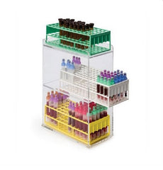 Market Lab Inc Vertical Tube Organizer Clear 4-2/5 X 5-1/2 X 9-2/3 Inch