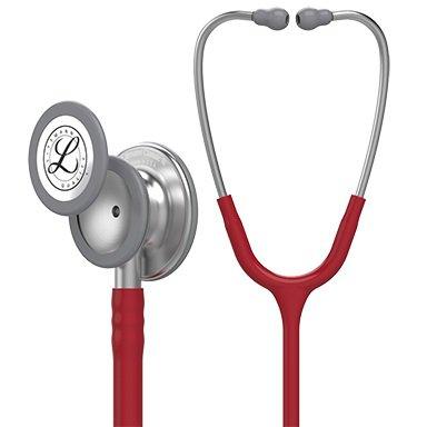 3M Classic Stethoscope 3M™ Littmann® Classic II™ Burgundy 1-Tube 27 Inch Tube Double-Sided Chestpiece