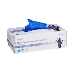 Exam Glove McKesson Confiderm® 3.0 Large NonSterile Nitrile Standard Cuff Length Textured Fingertips Blue Not Chemo Approved - M-957803-3478 - Case of 10