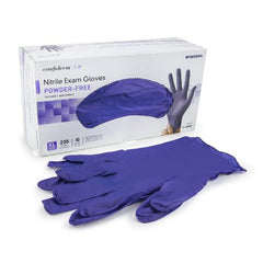 Exam Glove McKesson Confiderm® 3.0 X-Large NonSterile Nitrile Standard Cuff Length Textured Fingertips Blue Not Chemo Approved - M-957804-4257 - Case of 10