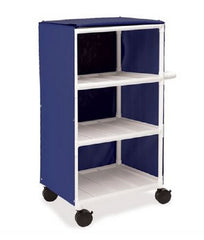 Market Lab Inc Linen Cart with Cover 3 Shelves PVC 3-1/2 Inch Castors - M-958160-3948 - Each
