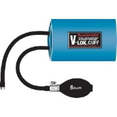 W.A. Baum Blood Pressure Cuff and Bulb Calibrated® V-Lok® Adult Arm Large Cuff 33 - 47 cm Polyester Cuff
