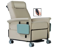 Champion Manufacturing Bariatric Transport Power Recliner Ascent XL 66P Series Natural 4 Inch Twin Wheel Casters