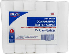 Dukal Conforming Bandage Dukal™ Polyester / Rayon 8-Ply 6 Inch X 4-1/10 Yard Roll Shape NonSterile