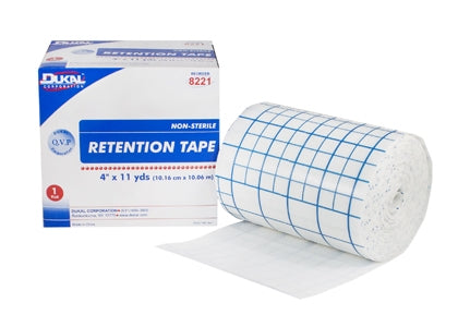 Dukal Dressing Retention Tape Dukal™ Pre-Cut 4 Inch X 11 Yard White NonSterile