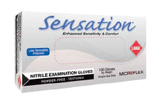 Microflex Medical Exam Glove High Five® Sensation® Small NonSterile Nitrile Standard Cuff Length Textured Fingertips Blue Not Chemo Approved - M-958948-3172 - Case of 1000