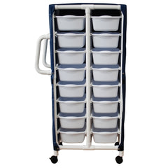 MJM International Specialty Cart 5.5 X 12.25 X 16 Inch Bin Size, 16.75 X 36 X 66.87 Inch