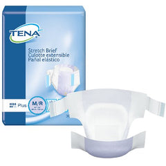Essity HMS North America Inc Unisex Adult Incontinence Brief TENA® Stretch™ Plus Pull On Medium Disposable Moderate Absorbency - M-959405-1377 - Pack of 36