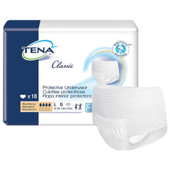 Essity HMS North America Inc Unisex Adult Absorbent Underwear TENA® Classic Pull On with Tear Away Seams Large Disposable Moderate Absorbency - M-959416-1041 - Pack of 18