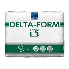Abena North America Unisex Adult Incontinence Brief Abena® Delta-Form Large Disposable Heavy Absorbency - M-959528-4326 - Case of 60