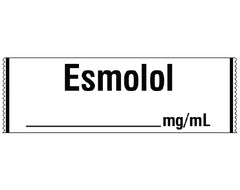 Shamrock Scientific Drug Label Shamrock Anesthesia Label Esmolol___mg/mL White 1/2 X 1 Inch - M-960082-4199 - Each
