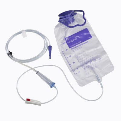 Cardinal Enteral Feeding Pump Bag Set Kangaroo™ 924 500 mL DEHP-Free PVC