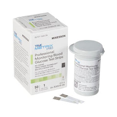 Blood Glucose Test Strips McKesson TRUE METRIX® PRO 50 Strips per Box For McKesson TRUE METRIX® PRO Professional Monitoring Blood Glucose Meter