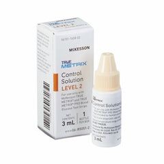 Blood Glucose Control Solution McKesson TRUE METRIX® Blood Glucose Testing 3 mL Level 2