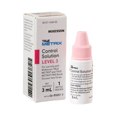 Blood Glucose Control Solution McKesson TRUE METRIX® Blood Glucose Testing 3 mL Level 3