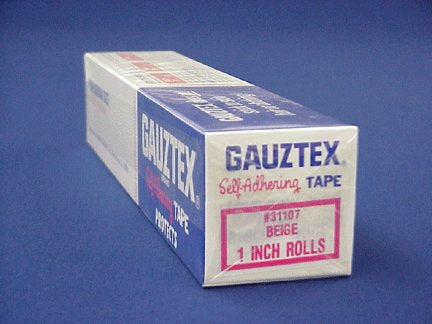 Gill Podiatry Cohesive Bandage Gauztex® 1 Inch X 10 Yard Standard Compression Self-adherent Closure Tan NonSterile