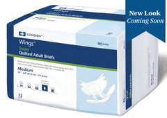Cardinal Unisex Adult Incontinence Brief Wings™ Super Medium Disposable Heavy Absorbency - M-960583-4683 - Case of 96
