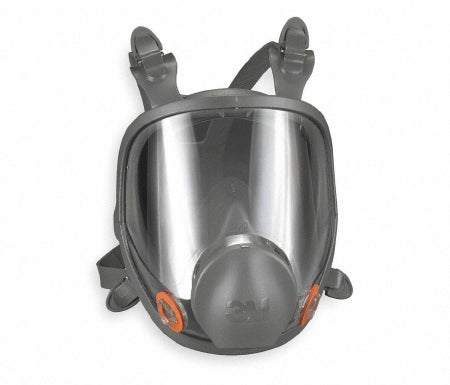 Grainger 3M™ 6000 Reusable Respirator Industrial N95 Full Face 4 Point Adjustable Head Strap Medium Gray