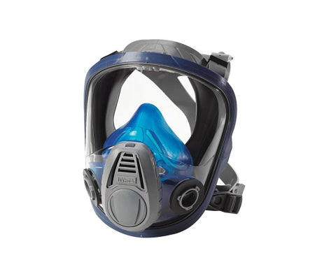 Grainger MSA Advantage™ 3000 Reusable Respirator Industrial Full Face Adjustable Head Strap Small Gray / Blue